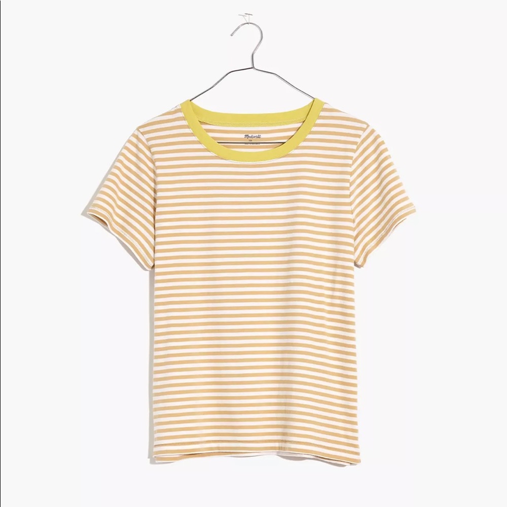 NWT Madewell Northside Vintage Ringer Tee in Tierney Stripe